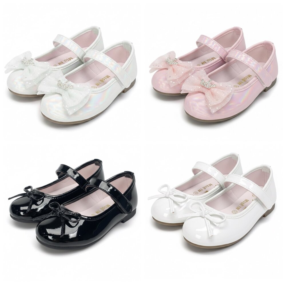 260116073828-台灣製 女童娃娃鞋 平底休閒鞋 公主鞋 皮鞋 黑色 白色 獨家訂製款