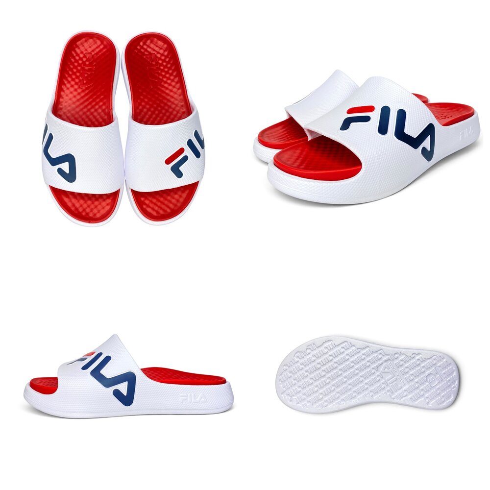 Fila 男女拖鞋 休閒運動 厚底 玩水 足弓 防水 粉色 藍色-圖片-1