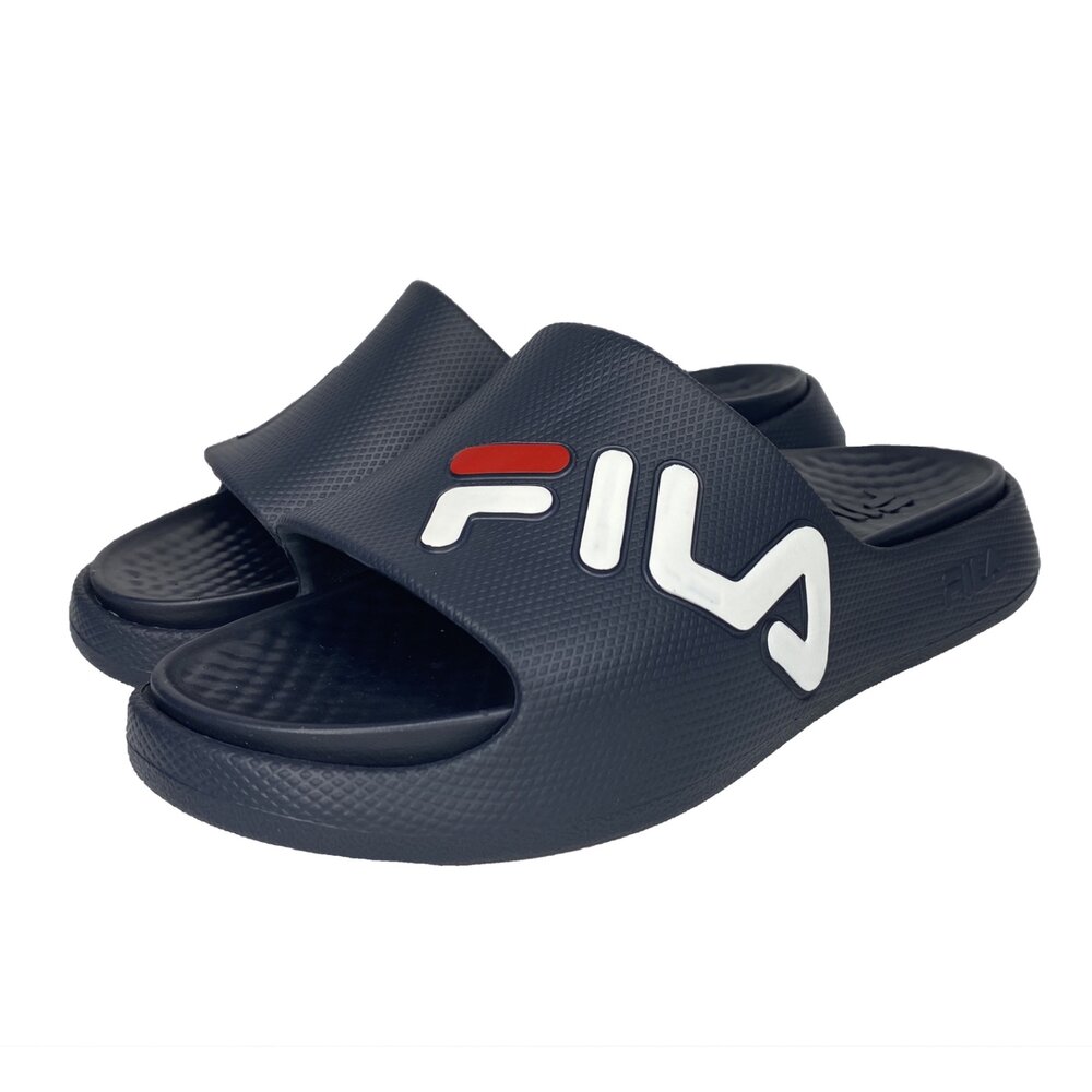 Fila 男女拖鞋 休閒運動 厚底 玩水 足弓 粉色 藍色-圖片-8