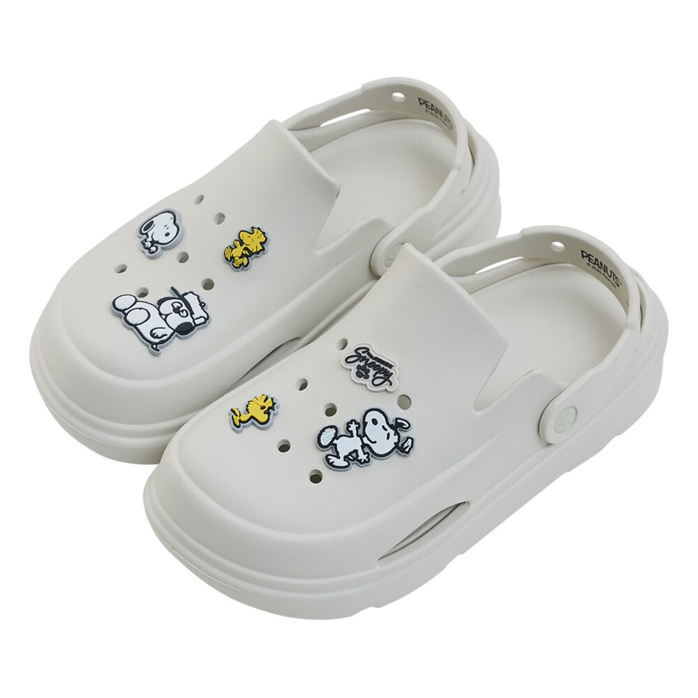 史努比 洞洞鞋 女生男生拖鞋 厚底防水 snoopy 23-28號-圖片-1