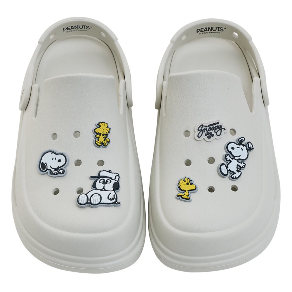 史努比 洞洞鞋 女生男生拖鞋 厚底防水 snoopy 23-28號-圖片-2