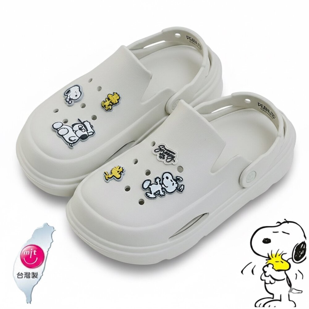 260129073929-史努比 洞洞鞋 女生男生拖鞋 厚底防水 snoopy 23-28號
