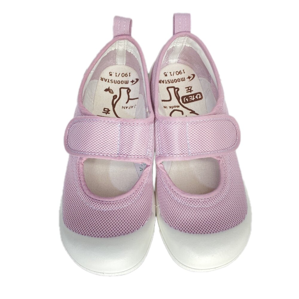 日本製 月星 兒童室內鞋 Moonstar 女童 幼兒園 國小 帆布 透氣 15-21號-圖片-8