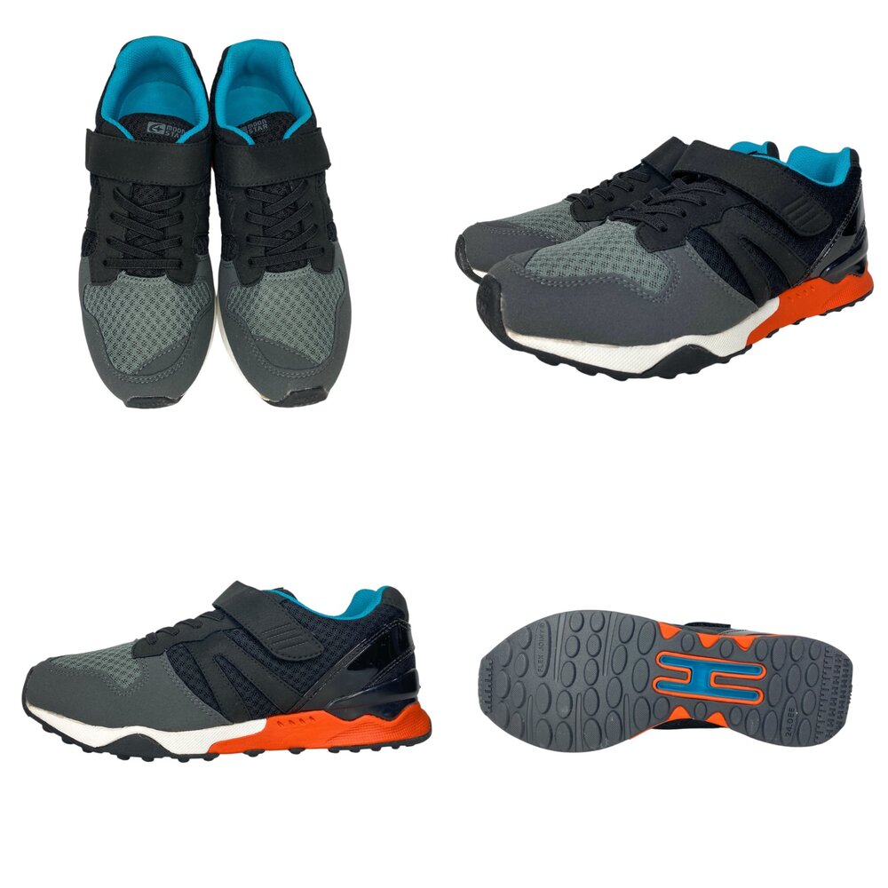 Moonstar 月星 男童運動鞋 機能鞋 大童 2E 3E 魔鬼氈 後跟穩固 透氣止滑 全新正品-圖片-4