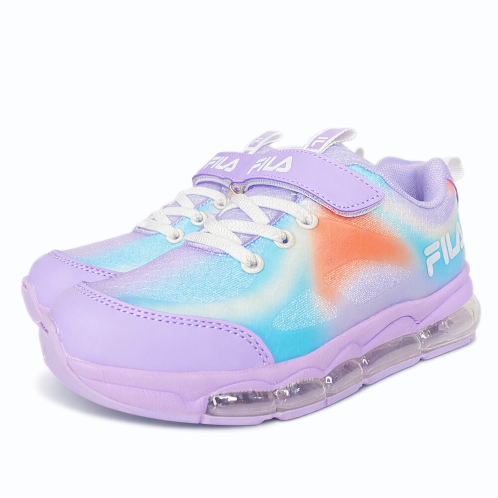 FILA 氣墊運動鞋 童鞋 男童女童 機能鞋 魔鬼氈 透氣 足弓鞋墊 後跟穩固 正品-圖片-5