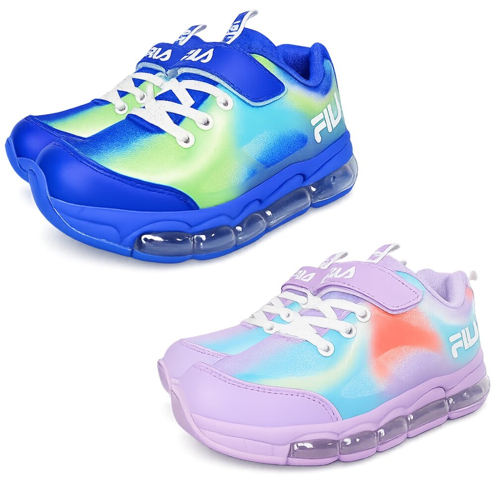 FILA 氣墊運動鞋 童鞋 男童女童 機能鞋 魔鬼氈 透氣 足弓鞋墊 後跟穩固 正品-圖片-8