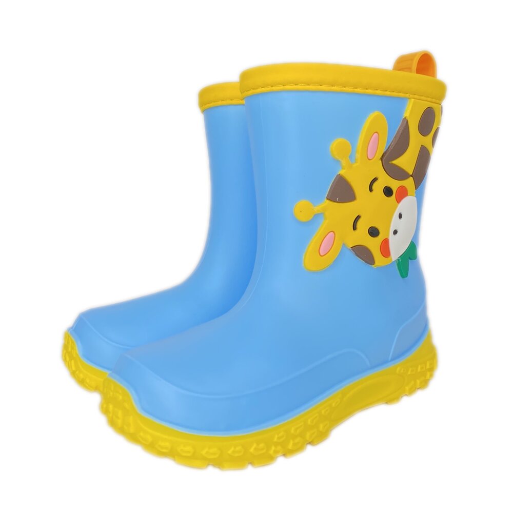 兒童雨鞋 男童女童 雨靴 兔兔 長頸鹿 17-22號 現貨秒出-圖片-1