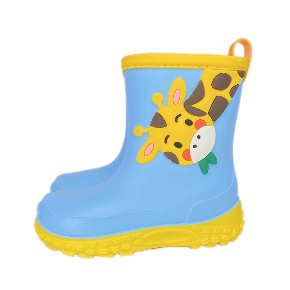 兒童雨鞋 男童女童 雨靴 兔兔 長頸鹿 17-22號 現貨秒出-圖片-2