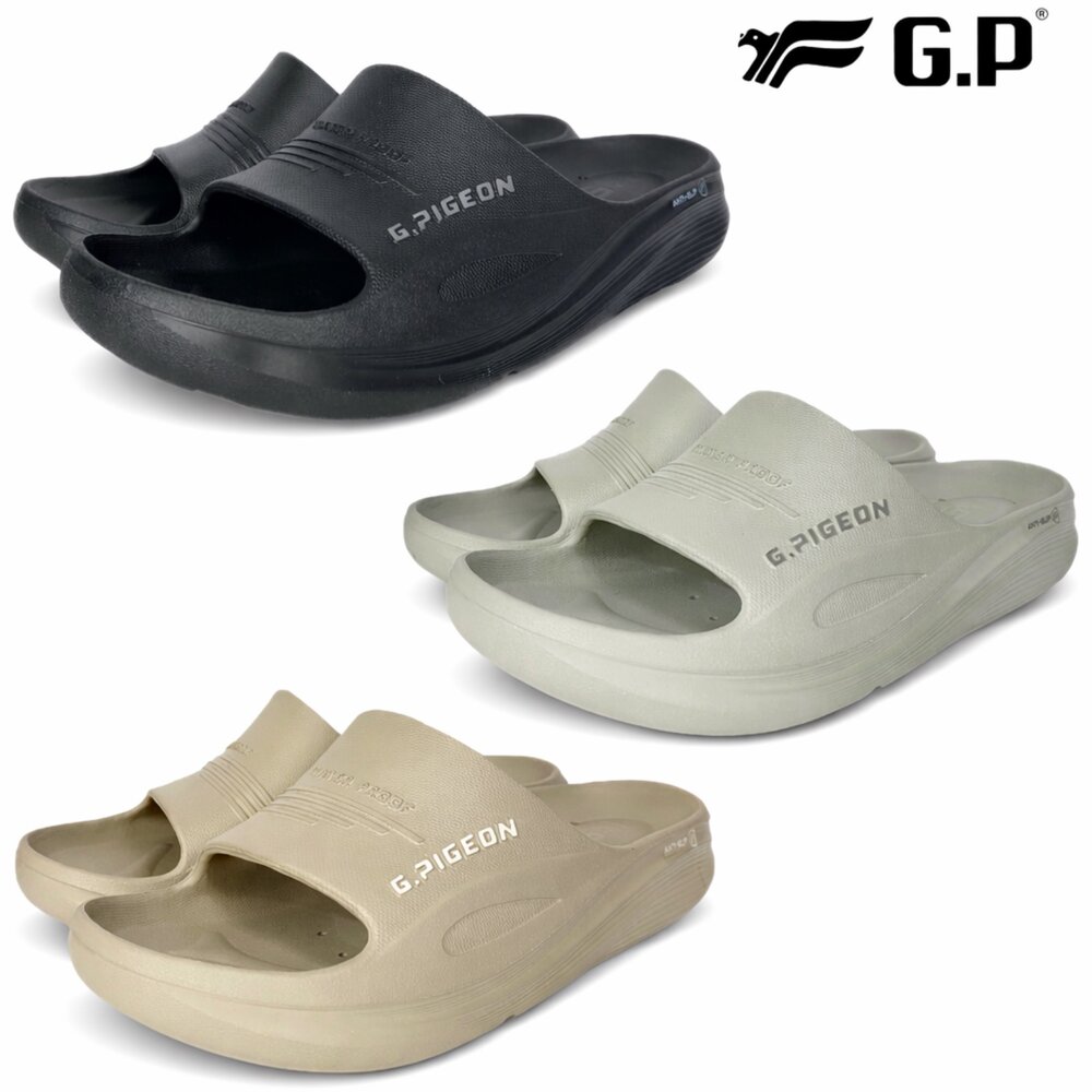 260311101050-GP 厚底防滑拖鞋 男用女用 排水 室內室外 足弓平底休閒 綠藻蹦迪鞋 35-44號 A5350