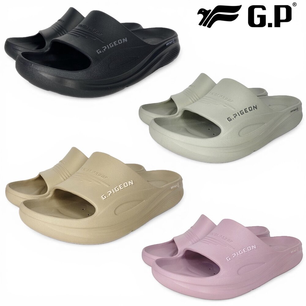 260311101050-GP 厚底防滑拖鞋 男用女用 排水 室內室外 足弓平底休閒 綠藻蹦迪鞋 35-44號 A5350