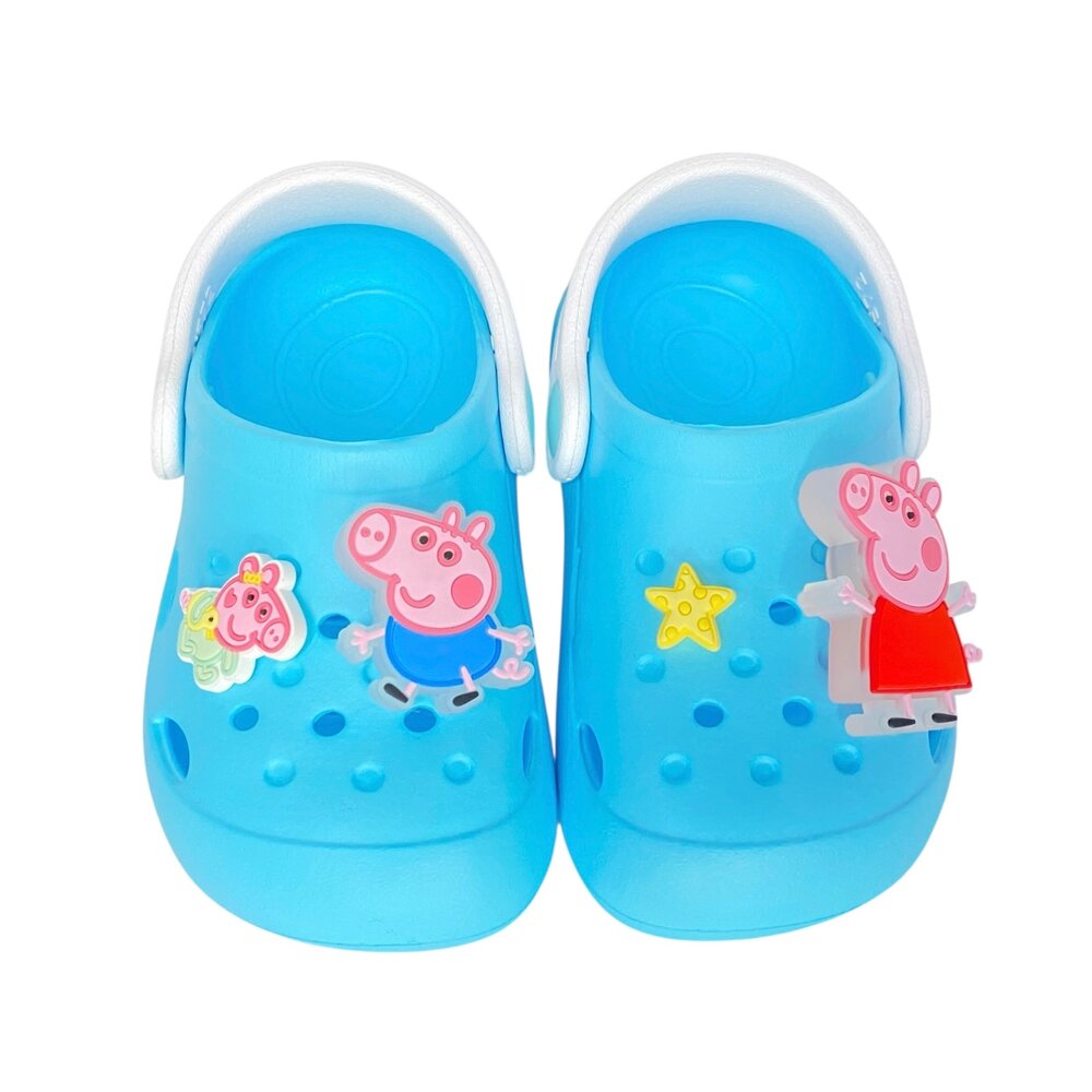 佩佩豬 兒童亮燈拖鞋 男童女童 園丁鞋 粉紅豬小妹 布希鞋 電燈-圖片-2