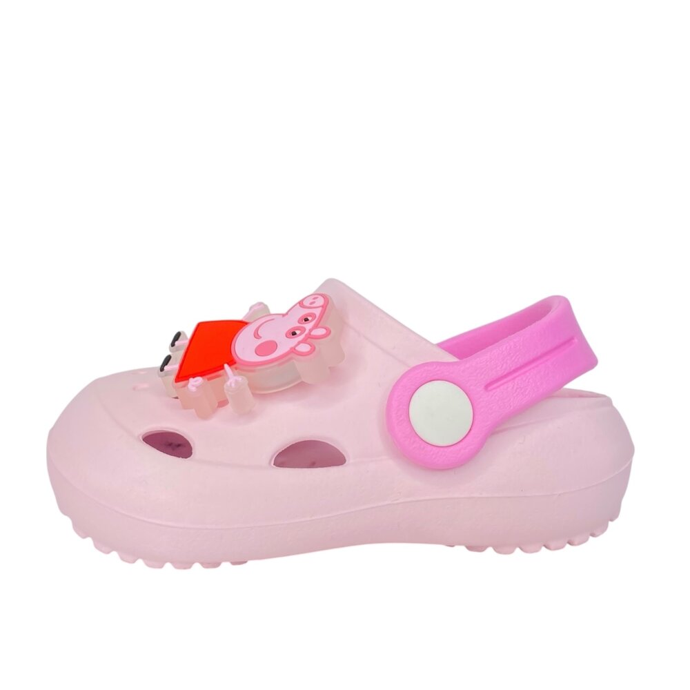 佩佩豬 兒童亮燈拖鞋 男童女童 園丁鞋 粉紅豬小妹 布希鞋 電燈-圖片-6