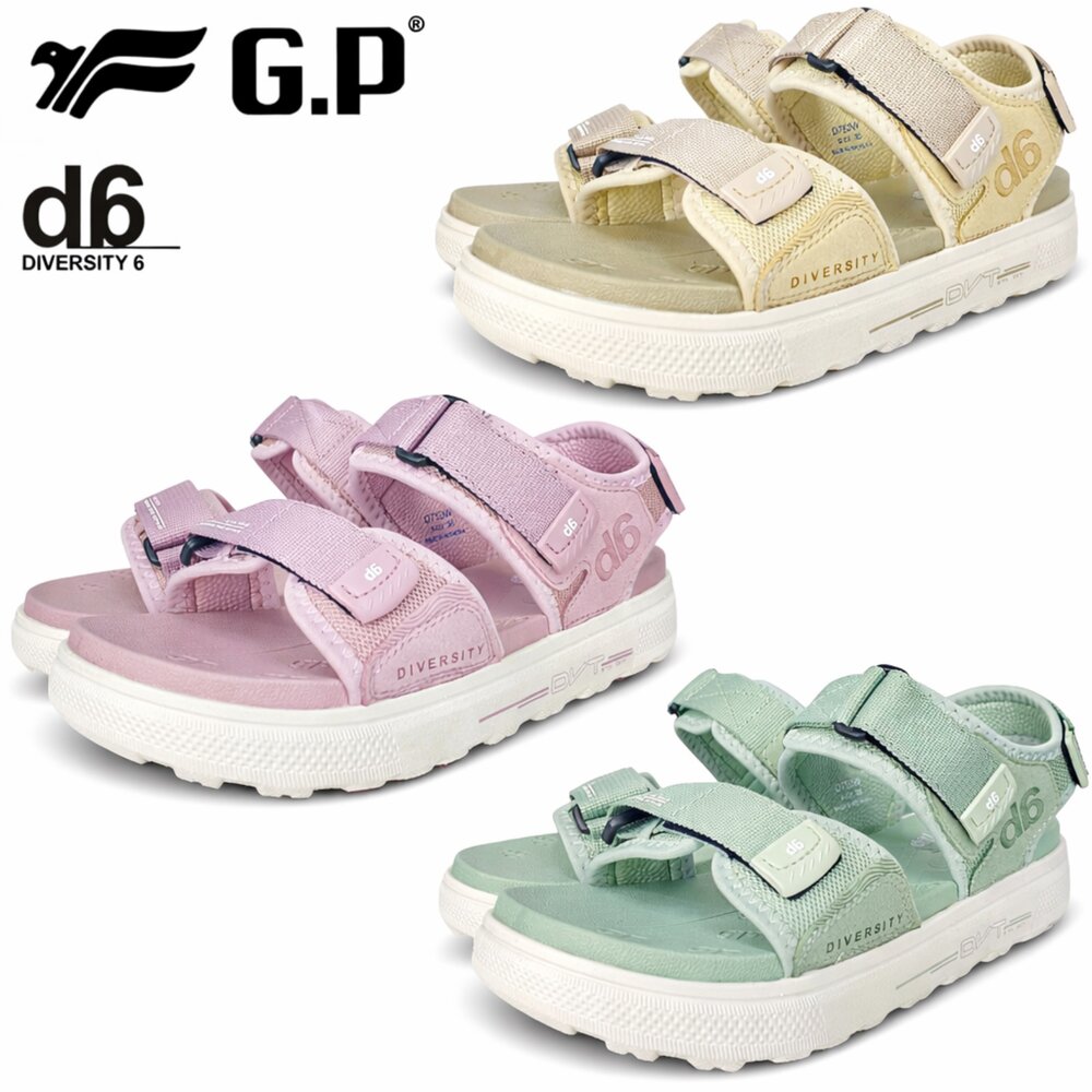 260322192326-GP d6 女用休閒涼鞋 厚底 防水 防滑 運動 超輕量 36-39號