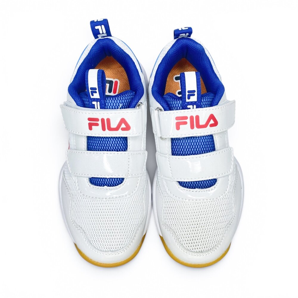 Fila 羽球鞋 排球鞋 室內足球鞋 運動鞋 男童女童 兒童 童鞋 全新正品 J804Z-圖片-2