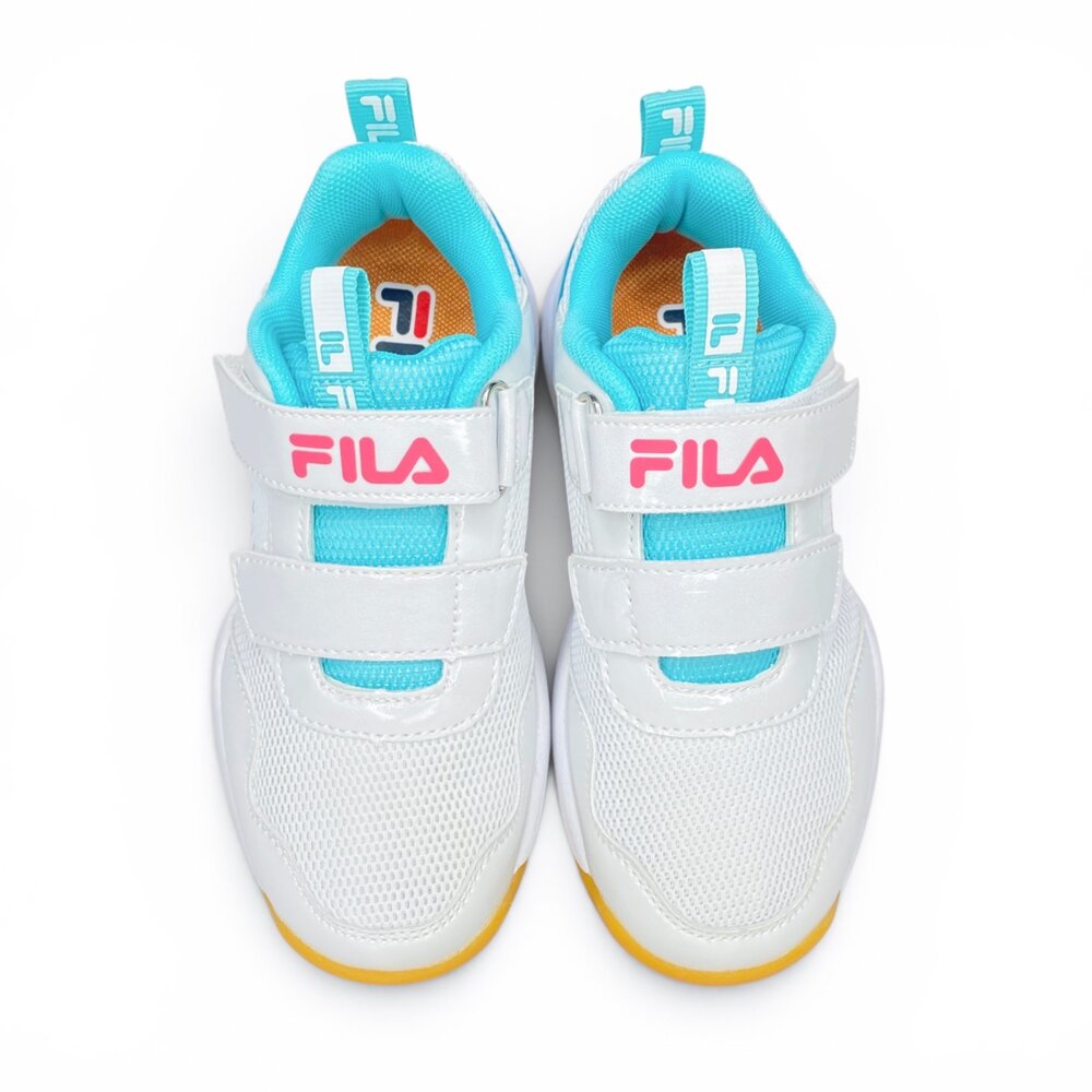 Fila 羽球鞋 排球鞋 室內足球鞋 運動鞋 男童女童 兒童 童鞋 全新正品 J804Z-圖片-6