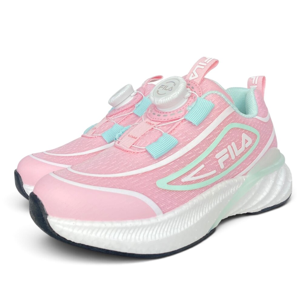 Fila 男童女童旋鈕運動鞋 最新款 機能鞋 童鞋 康特杯 大童 足弓 矯正鞋 J810A-圖片-4