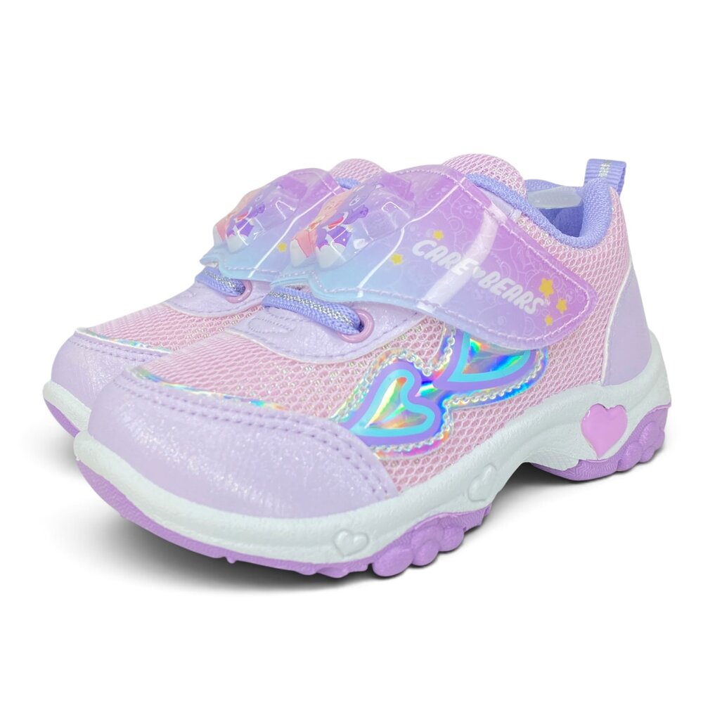 台灣製 女童運動鞋 彩虹熊 電燈鞋 正品授權 carebears 童鞋 CBKX69827-圖片-1