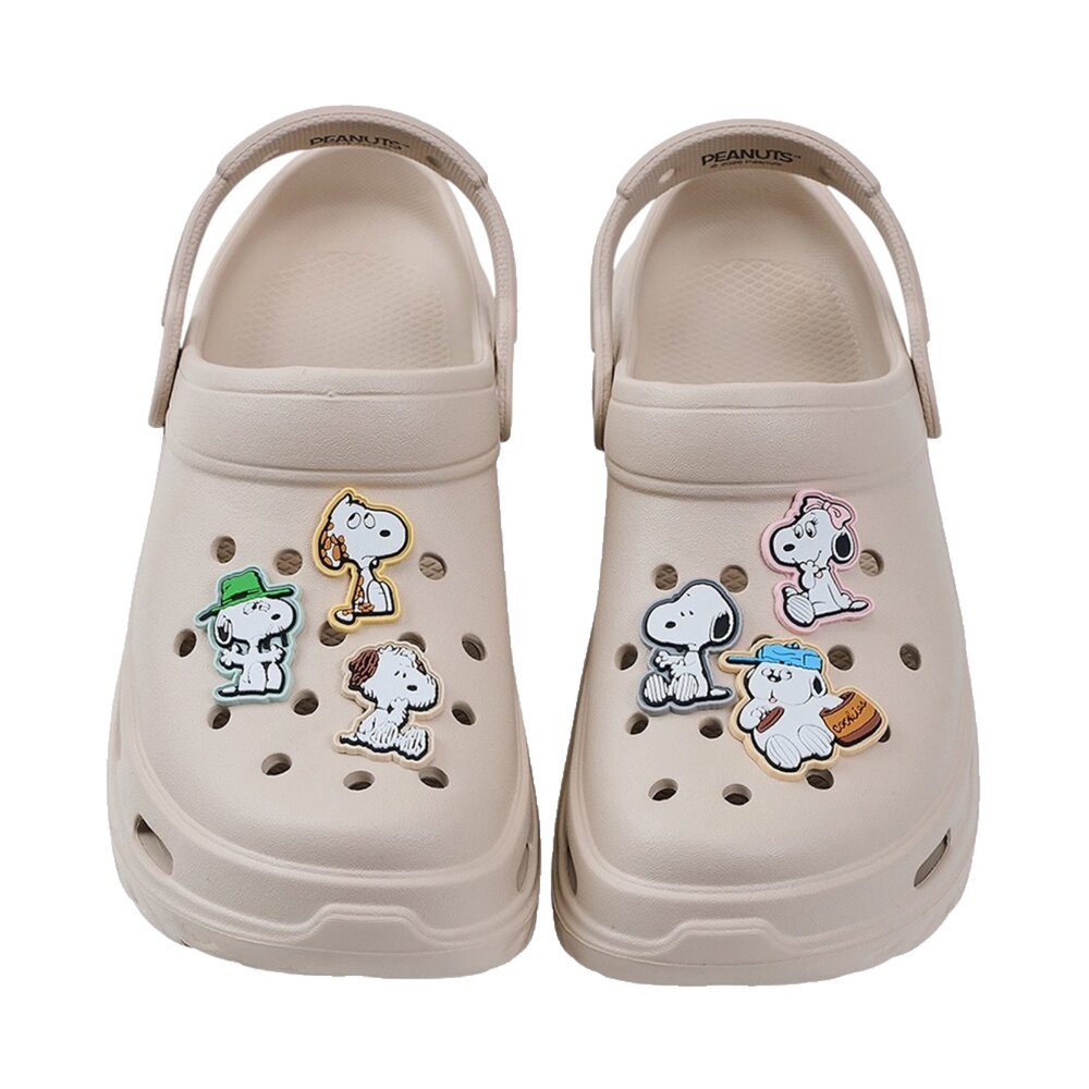 史努比 女厚底拖鞋 洞洞鞋 涼拖鞋 台灣製 Snoopy 防水 防滑 正品授權 S26288-圖片-2