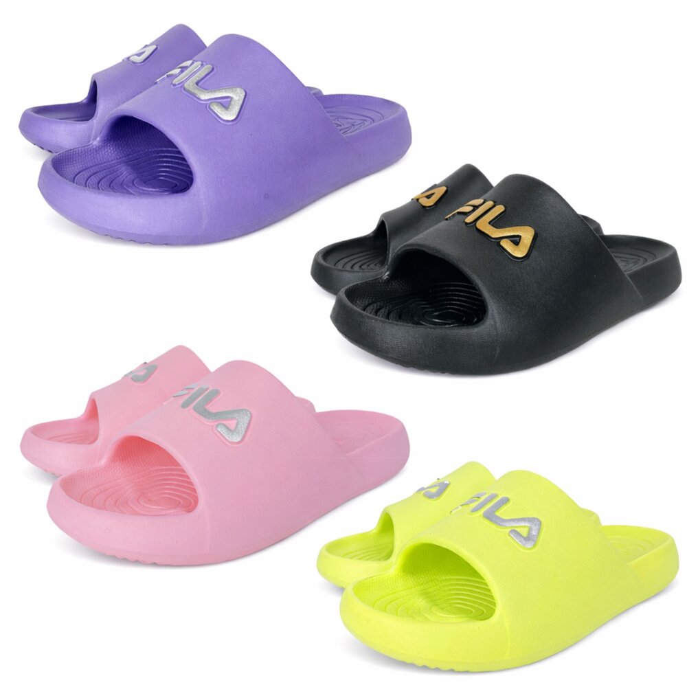 Fila休閒玩水拖鞋兒童全新正品足弓男童女童童鞋斐樂白色粉色免運