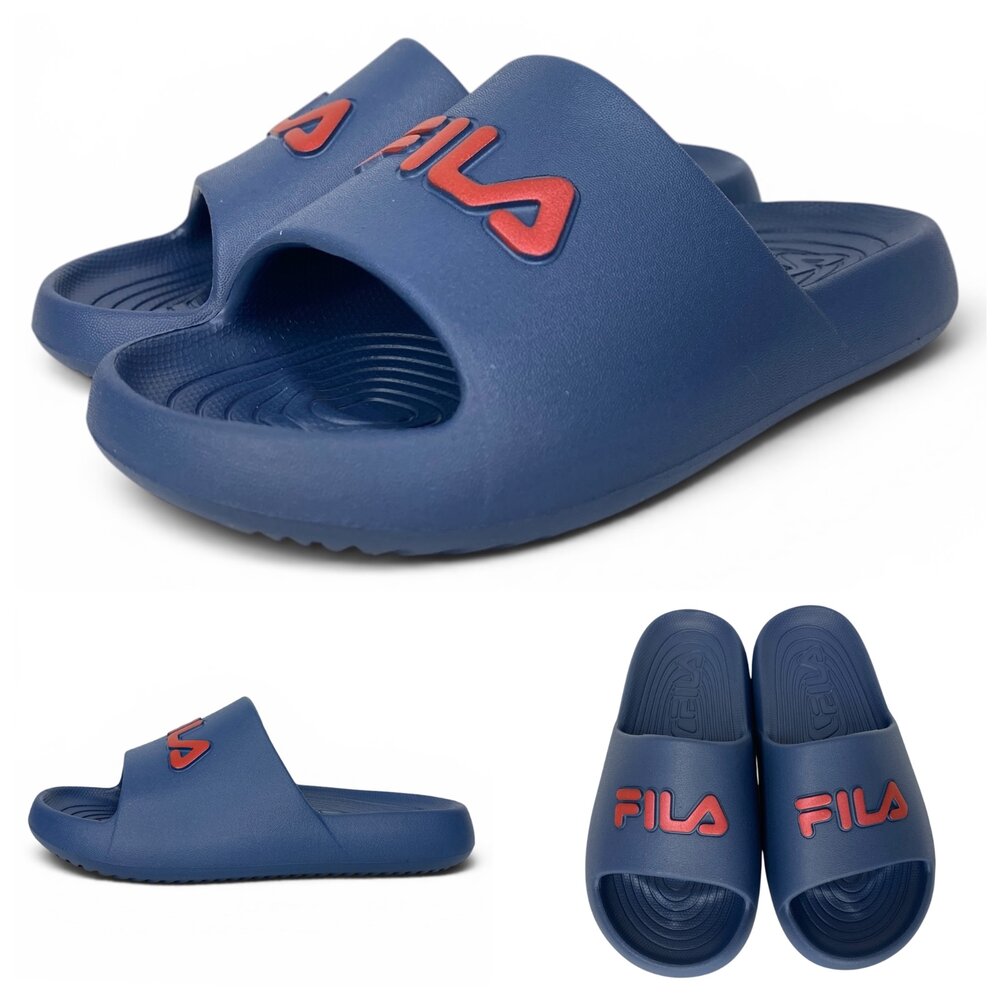 Fila 休閒玩水拖鞋 17-24號 兒童女用 全新正品 足弓 男童女童童鞋 斐樂 白色粉色 免運-圖片-3