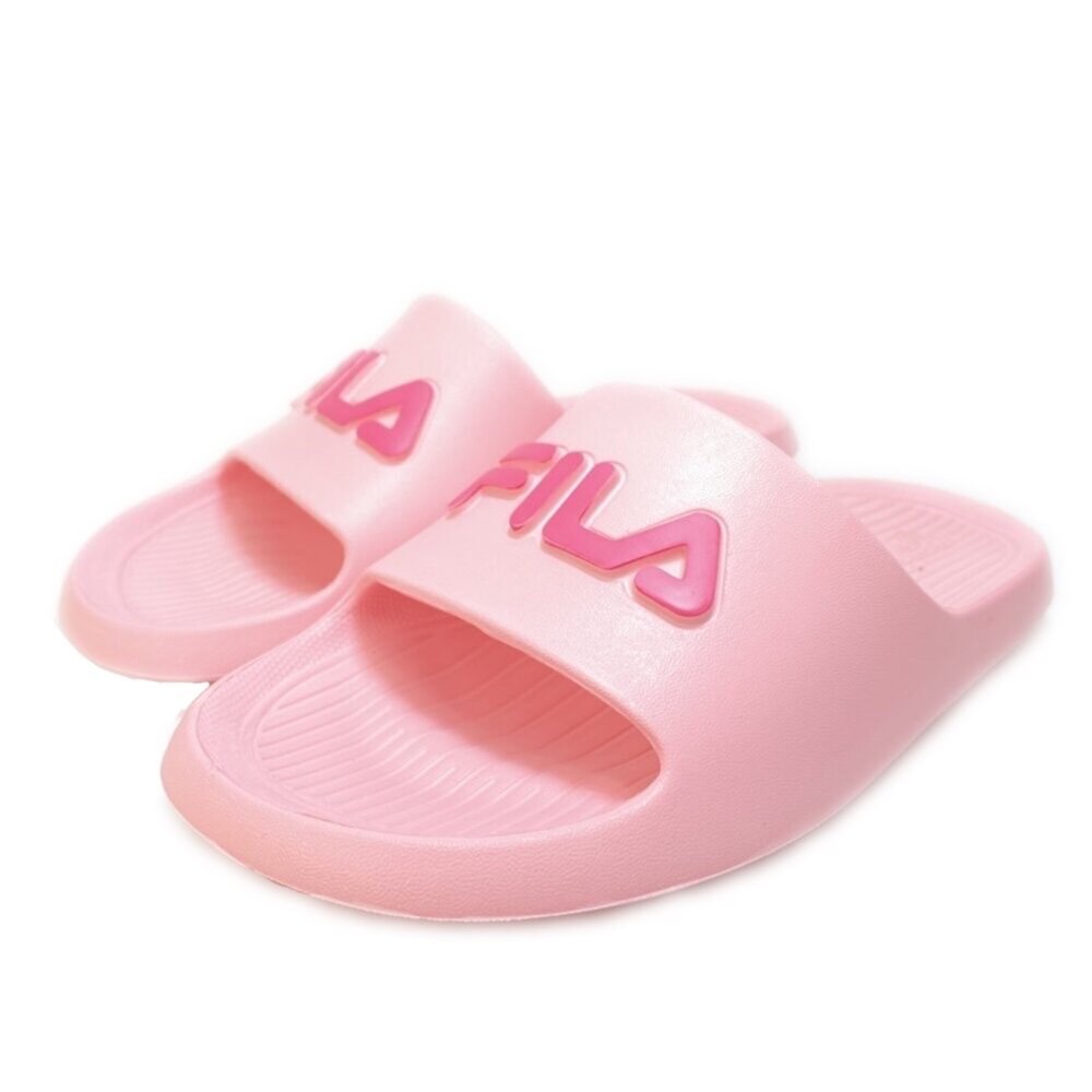 Fila 休閒玩水拖鞋 17-24號 兒童女用 全新正品 足弓 男童女童童鞋 斐樂 白色粉色 免運-圖片-7