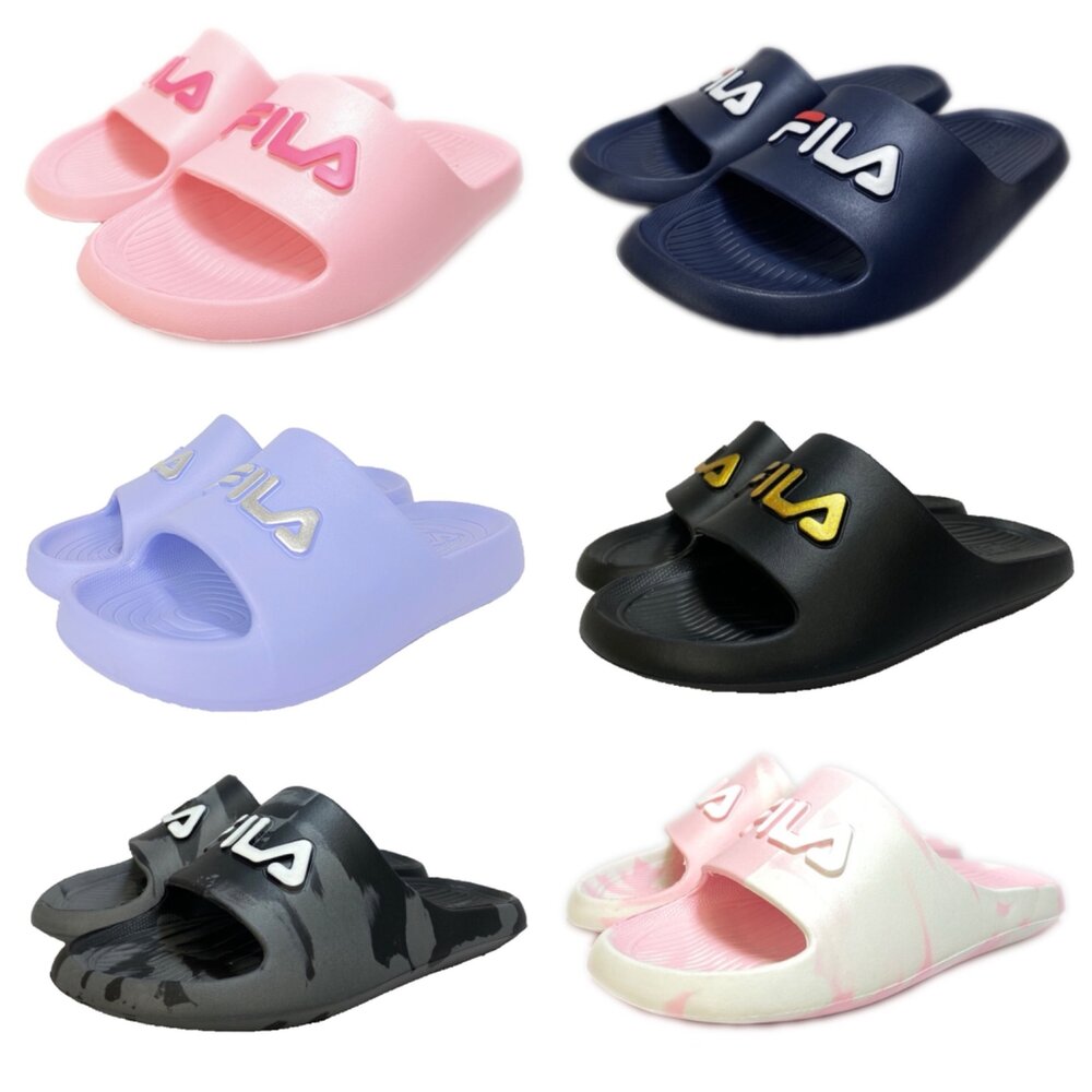 3147167389-Fila 休閒玩水拖鞋 17-24號 兒童女用 全新正品 足弓 男童女童童鞋 斐樂 白色粉色 免運