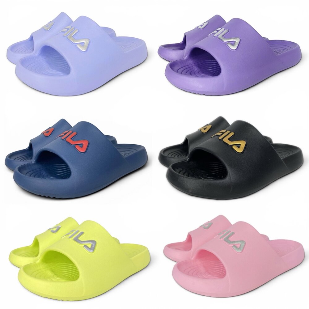 3147167389-Fila 休閒玩水拖鞋 17-24號 兒童女用 全新正品 足弓 男童女童童鞋 斐樂 白色粉色 免運