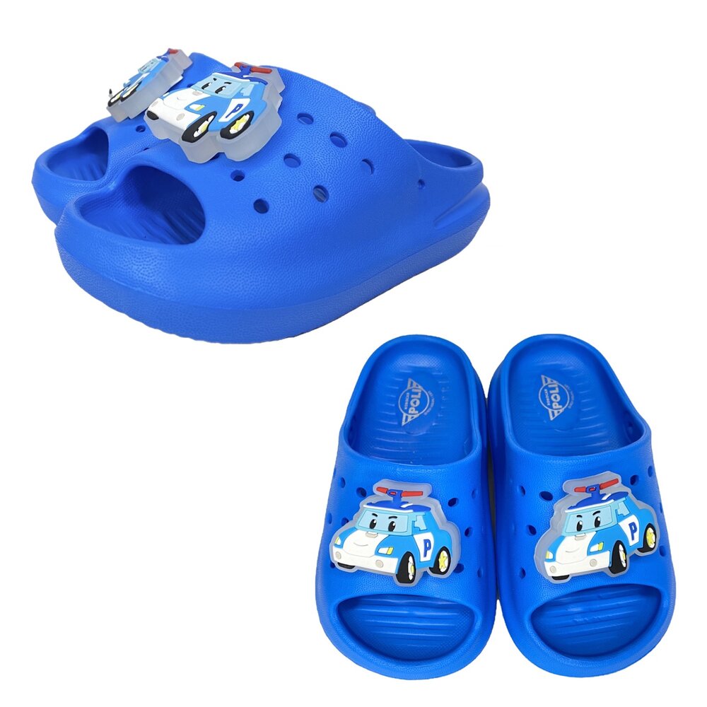 波力 兒童拖鞋 玩水 嬰兒 迪士尼 台灣製 男童女童 多美火車 15-22號 迪士尼 麥坤 美人魚-圖片-2