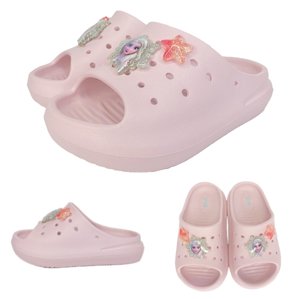 波力 兒童拖鞋 玩水 嬰兒 迪士尼 台灣製 男童女童 多美火車 15-22號 迪士尼 麥坤 美人魚-圖片-4