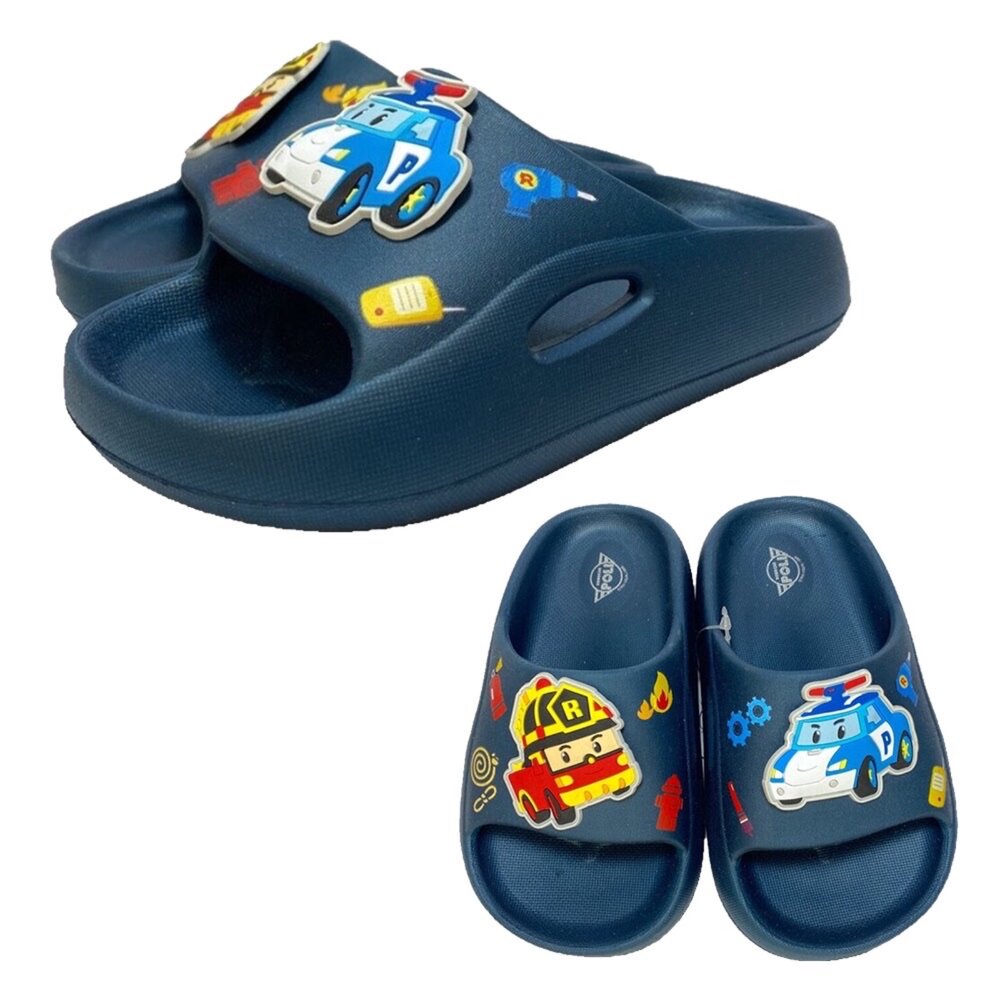 波力 兒童拖鞋 玩水 嬰兒 迪士尼 台灣製 男童女童 多美火車 15-22號 迪士尼 麥坤 美人魚-圖片-9