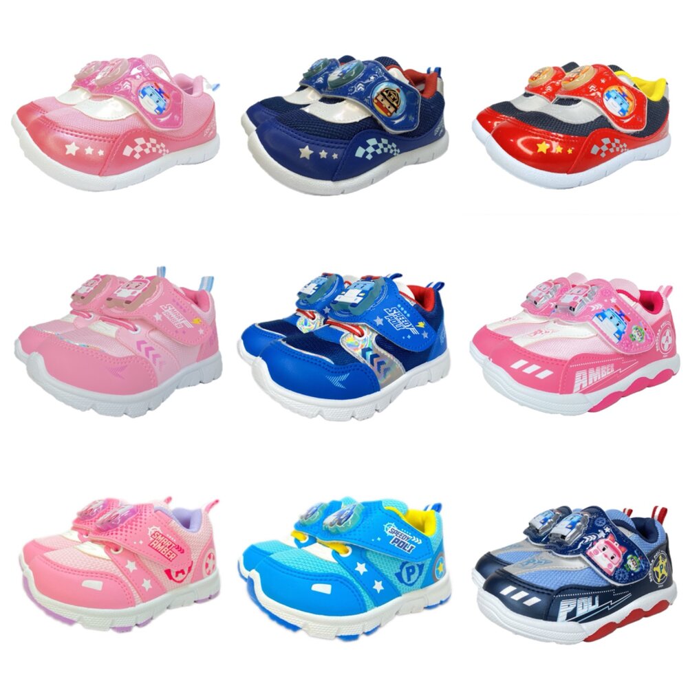 波力童鞋運動鞋電燈鞋新款安寶羅伊男童球鞋台灣製