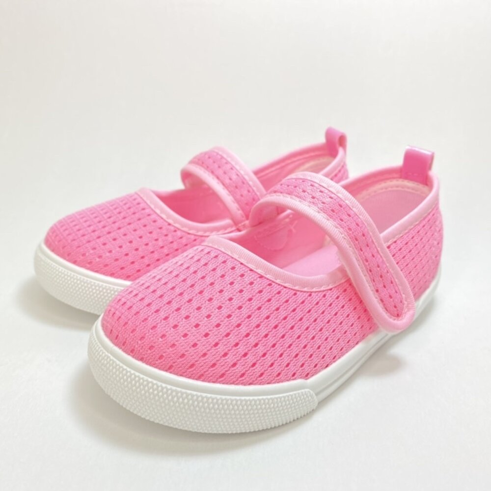 幼兒園室內鞋 送鞋墊 魔鬼氈 帆布 網布 透氣舒適 男童 女童 休閒鞋-圖片-4