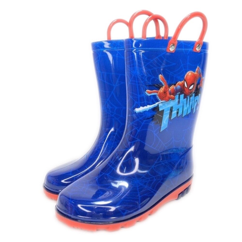 蜘蛛人 兒童雨鞋 冰雪奇緣 男童女童 高筒雨靴 正品授權 雨靴-圖片-9