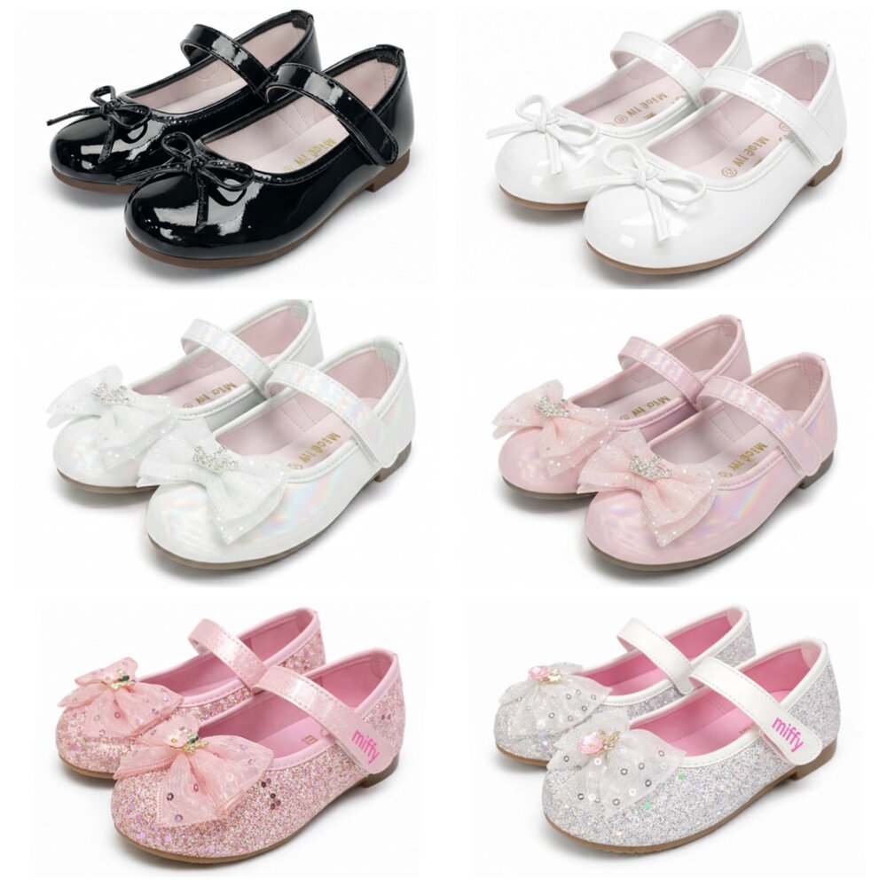 4035018864-台灣製造 女童娃娃鞋 公主鞋 休閒鞋 米菲兔 正品授權 魔鬼氈 平底鞋 童鞋 粉色 銀色