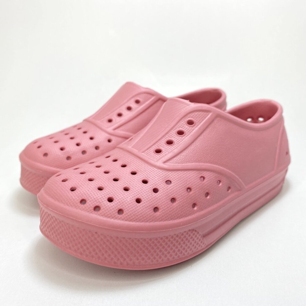 洞洞鞋 雨鞋 台灣製 親子鞋 防水防滑 白色 粉色 黑色-圖片-3