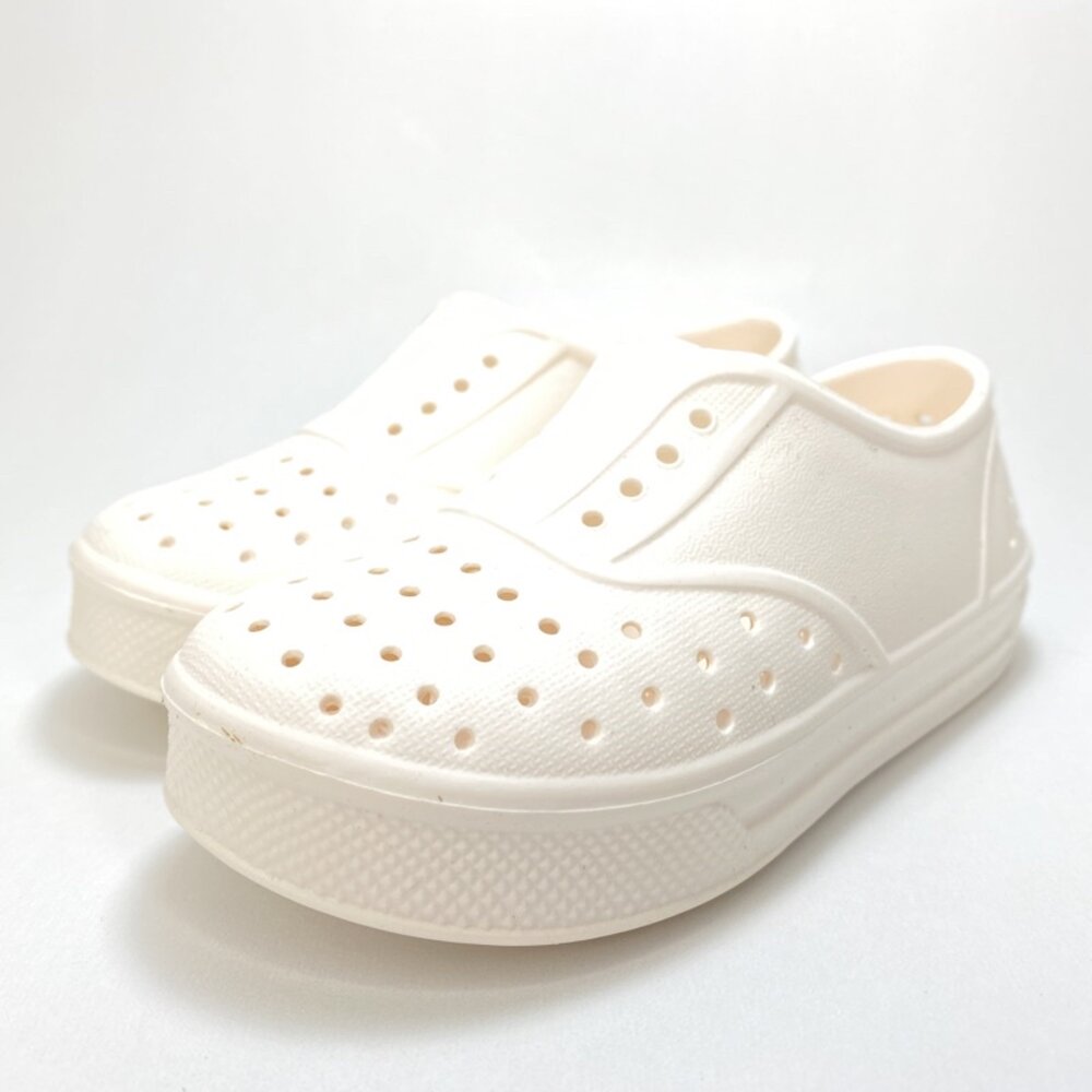 洞洞鞋 雨鞋 台灣製 親子鞋 防水防滑 白色 粉色 黑色-圖片-4