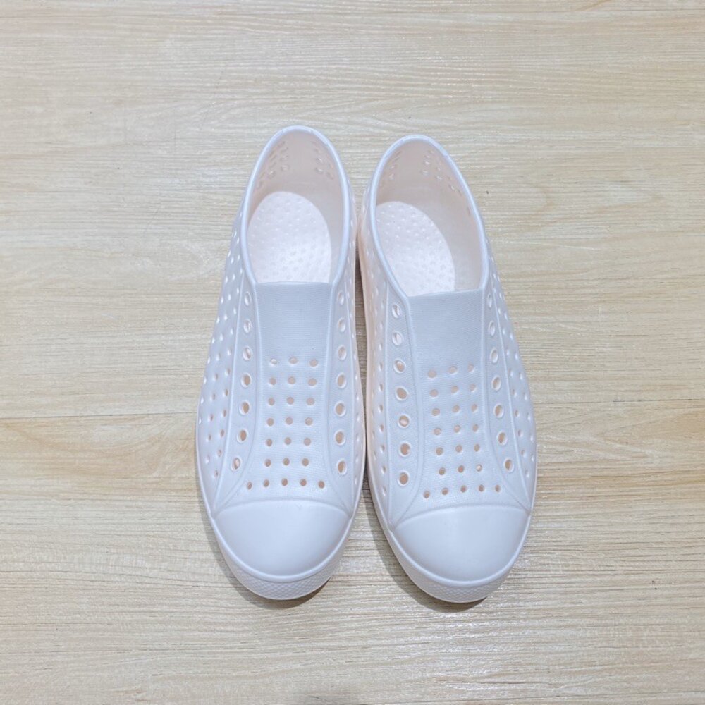 洞洞鞋 雨鞋 台灣製 親子鞋 防水防滑 白色 粉色 黑色-圖片-6