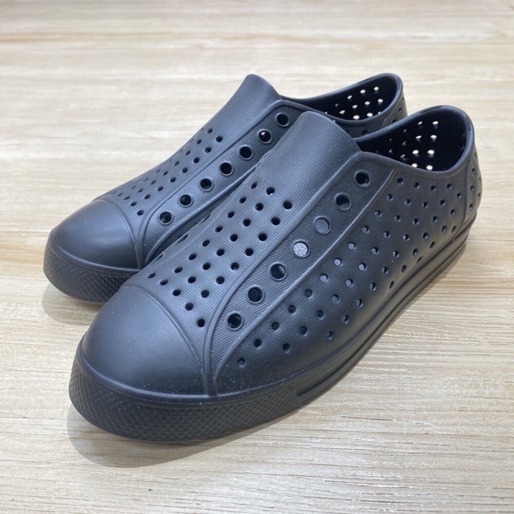 洞洞鞋 雨鞋 台灣製 親子鞋 防水防滑 白色 粉色 黑色-圖片-8