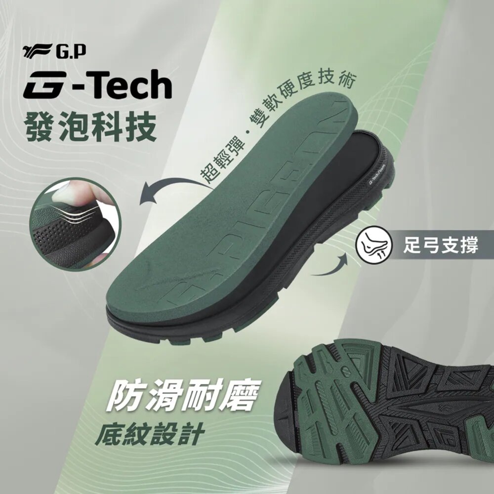 GP 運動涼鞋 男生涼鞋 39-45號 加厚款 防水防滑 G6392M-圖片-10