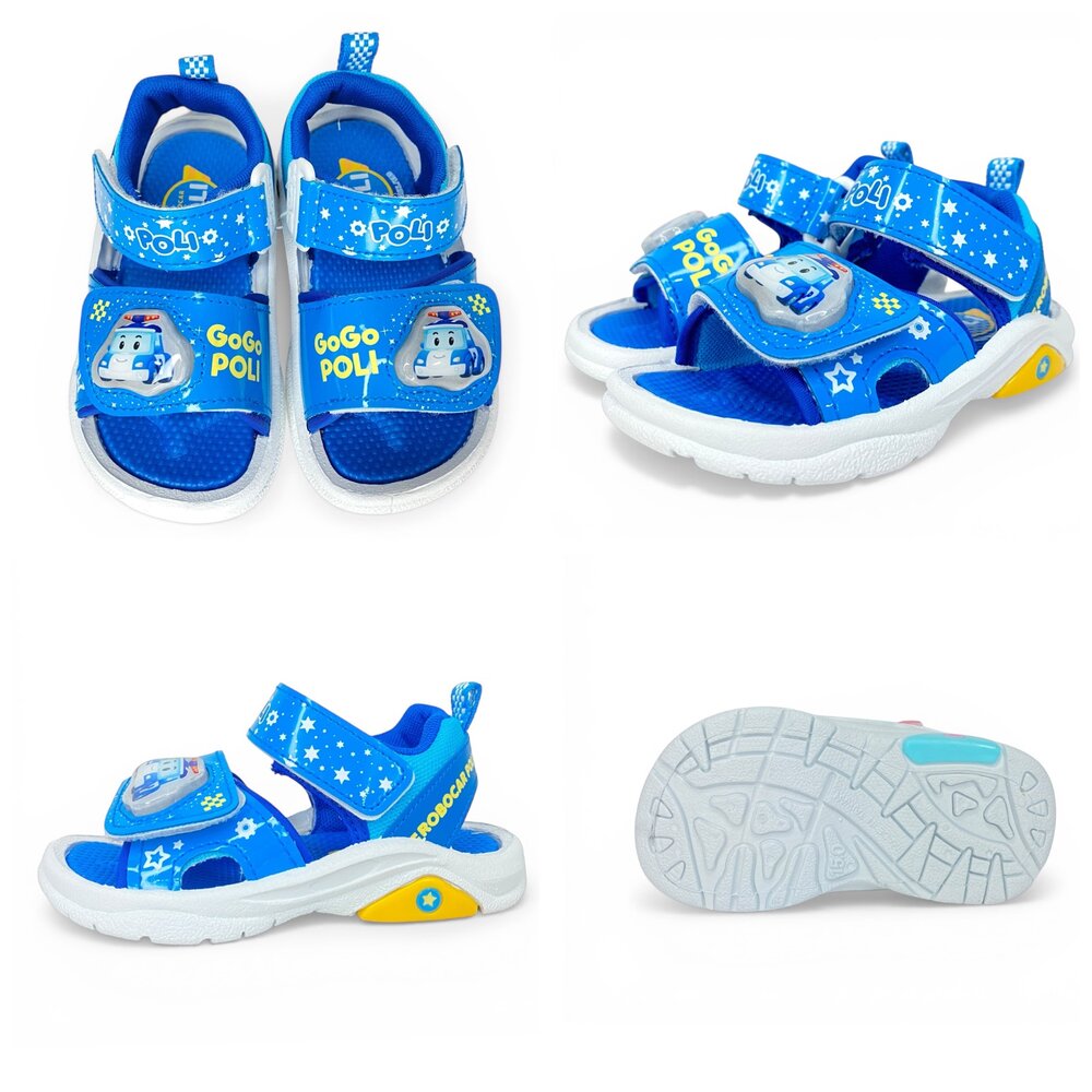 波力涼鞋 童鞋 運動休閒電燈涼鞋 安寶羅伊 台灣製 16-20號 男童女童 幼稚園國小-圖片-1