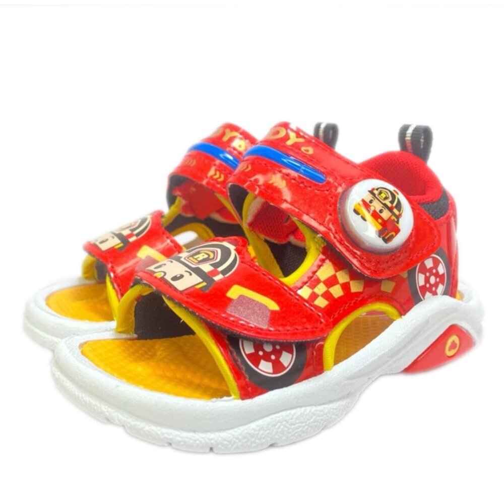 波力涼鞋 童鞋 運動休閒電燈涼鞋 安寶羅伊 台灣製 16-20號 男童女童 幼稚園國小-圖片-3