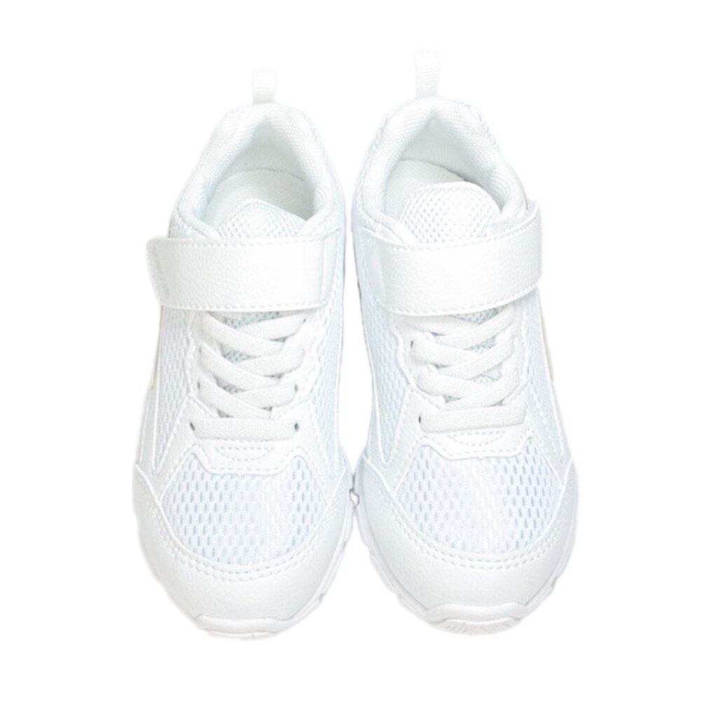 Moonstar 全白運動鞋 學生鞋 球鞋 新款 白色 月星 大童 中童 寬楦 3E-圖片-2