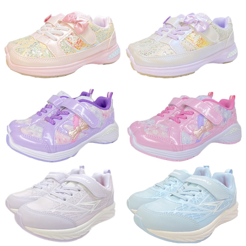 瞬足 女童運動鞋 防水 寬楦 3E 大童球鞋 矯正鞋 19-25號 封面照片