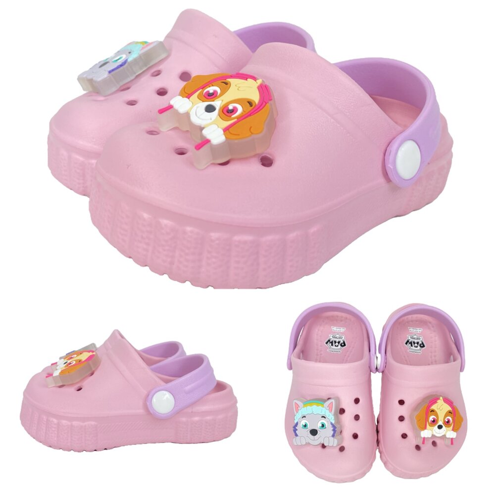 汪汪隊 園丁鞋 男童前包玩水 台灣製 15-22號 布希鞋 拖鞋 女童-圖片-2