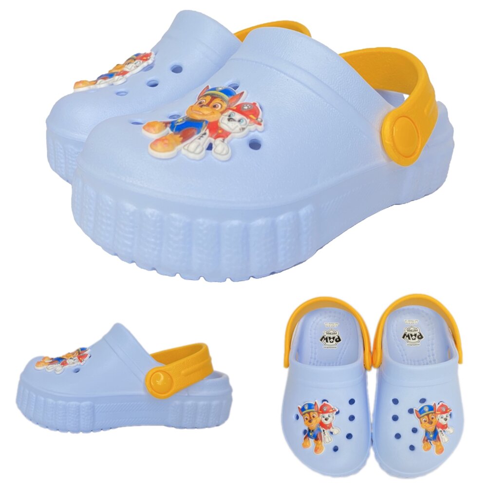 汪汪隊 園丁鞋 男童前包玩水 台灣製 15-22號 布希鞋 拖鞋 女童-圖片-3