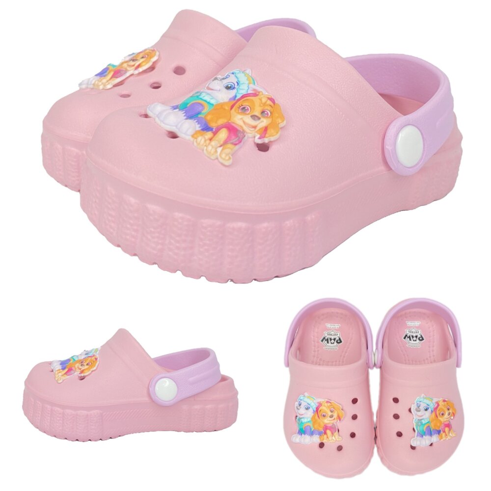 汪汪隊 園丁鞋 男童前包玩水 台灣製 15-22號 布希鞋 拖鞋 女童-圖片-4