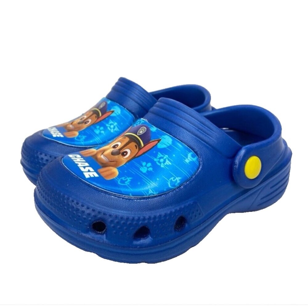 汪汪隊 園丁鞋 男童前包玩水 台灣製 15-22號 布希鞋 拖鞋 女童-圖片-5