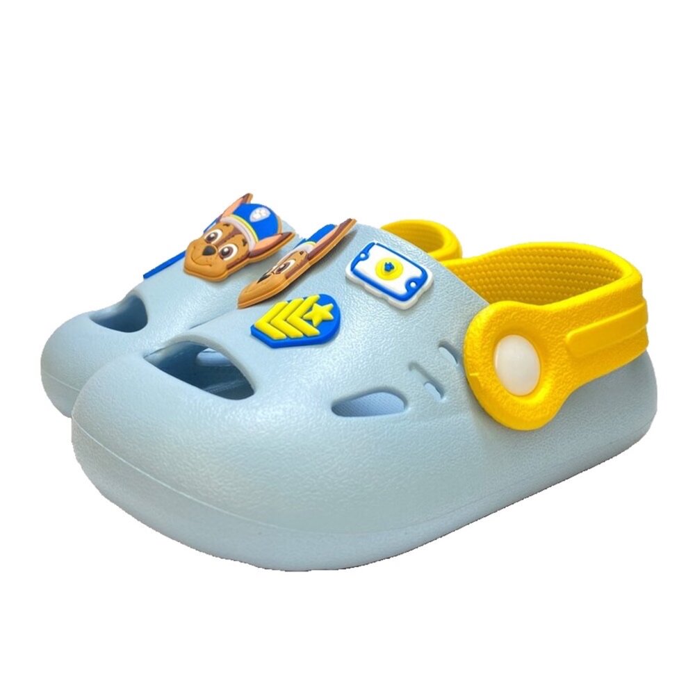 汪汪隊 園丁鞋 男童前包玩水 台灣製 15-22號 布希鞋 拖鞋 女童-圖片-7