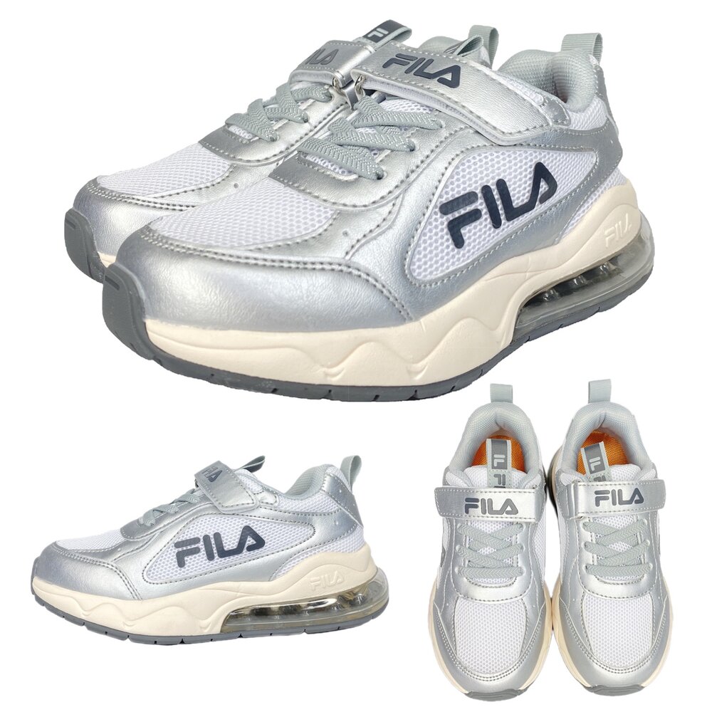 Fila 氣墊運動鞋 旋鈕鞋 球鞋 矯正鞋 康特杯 氣墊鞋 正品 男童女童 童鞋-圖片-1