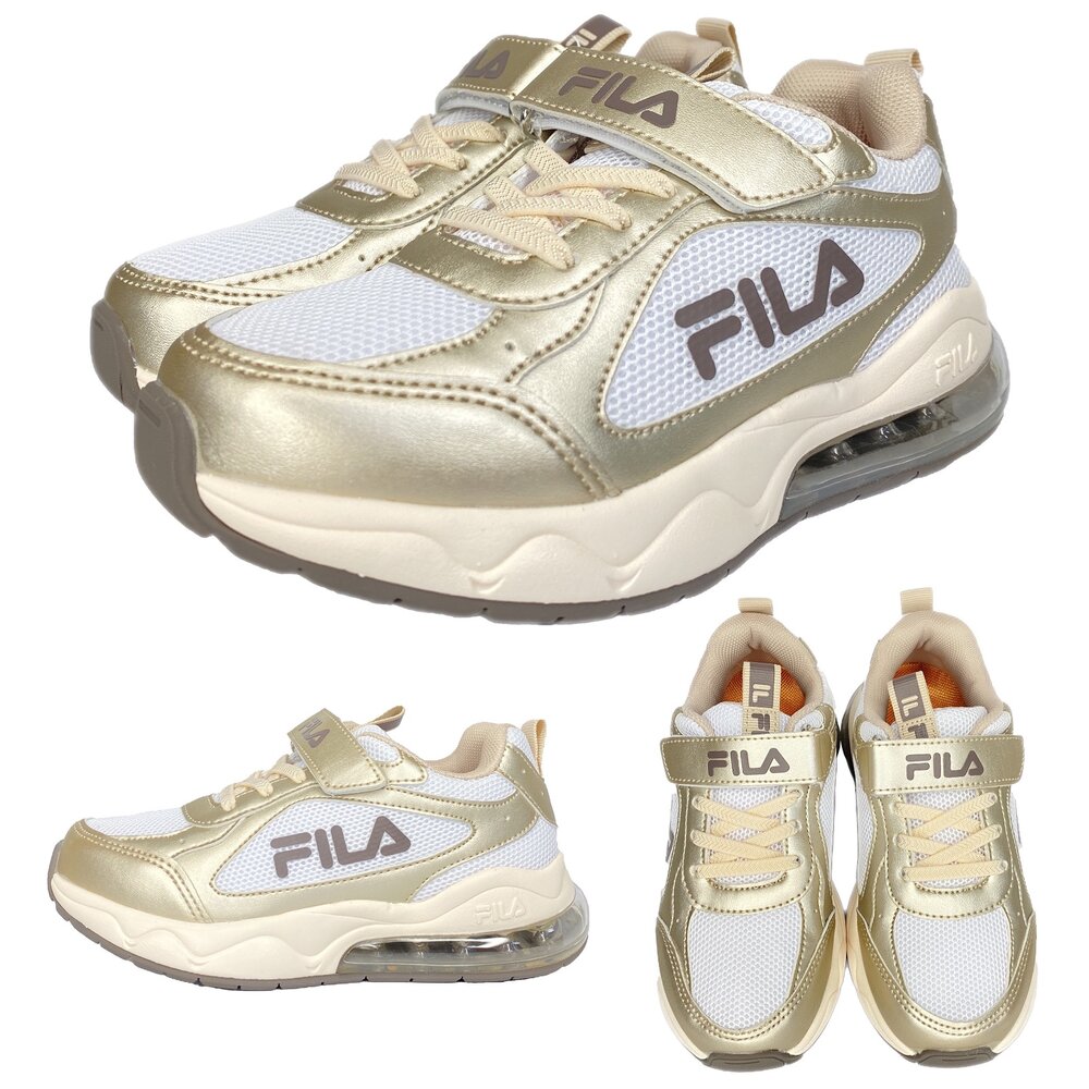 Fila 氣墊運動鞋 旋鈕鞋 球鞋 矯正鞋 康特杯 氣墊鞋 正品 男童女童 童鞋-圖片-2